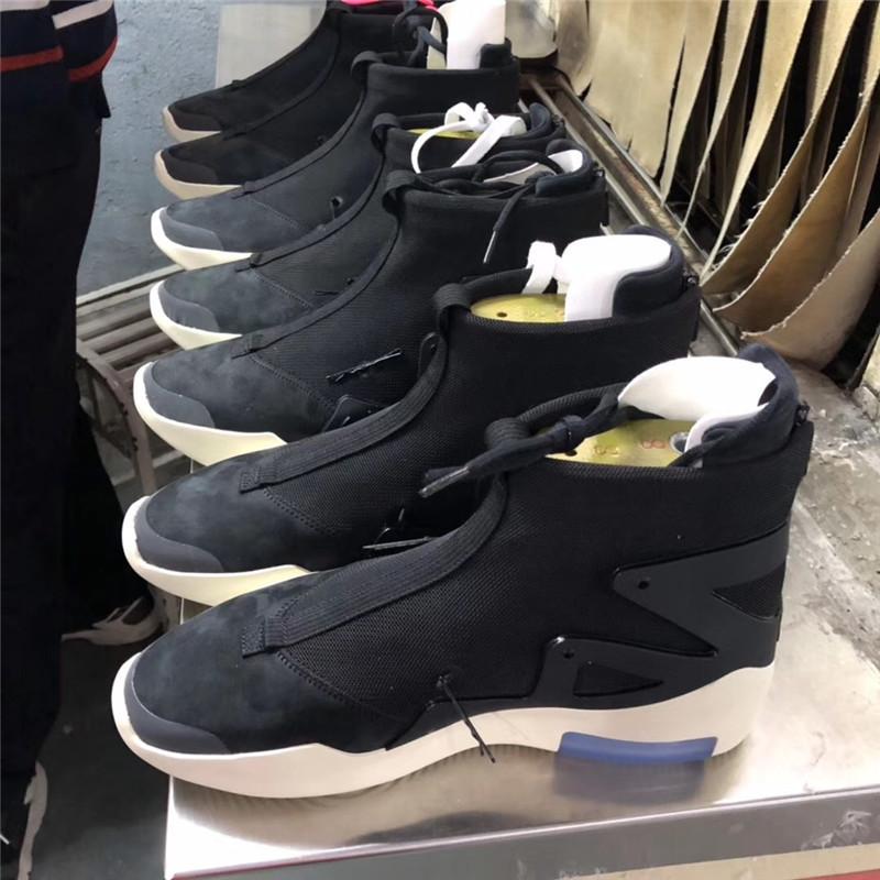 EXCLUSIVE RETAIL PK GOD NIKE AIR FEAR OF GOD 1 LIGHT BLACK/BLACK AAR4237-001 READY TO SHIP